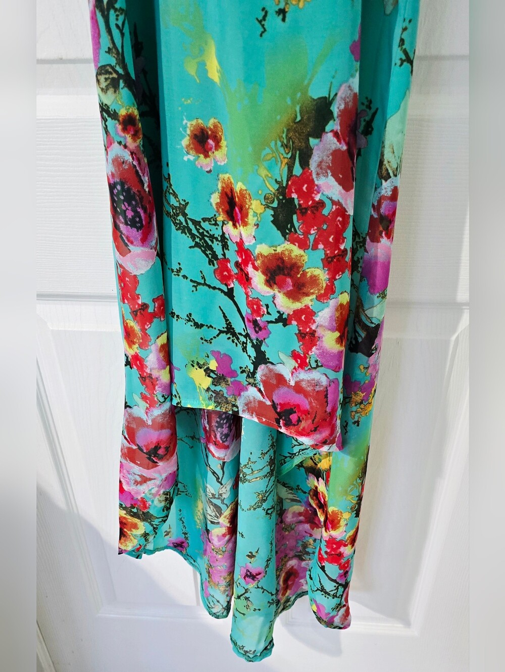 NEW! Suzy Sheer Petite Floral Dress Size XS - Picture 6 of 11